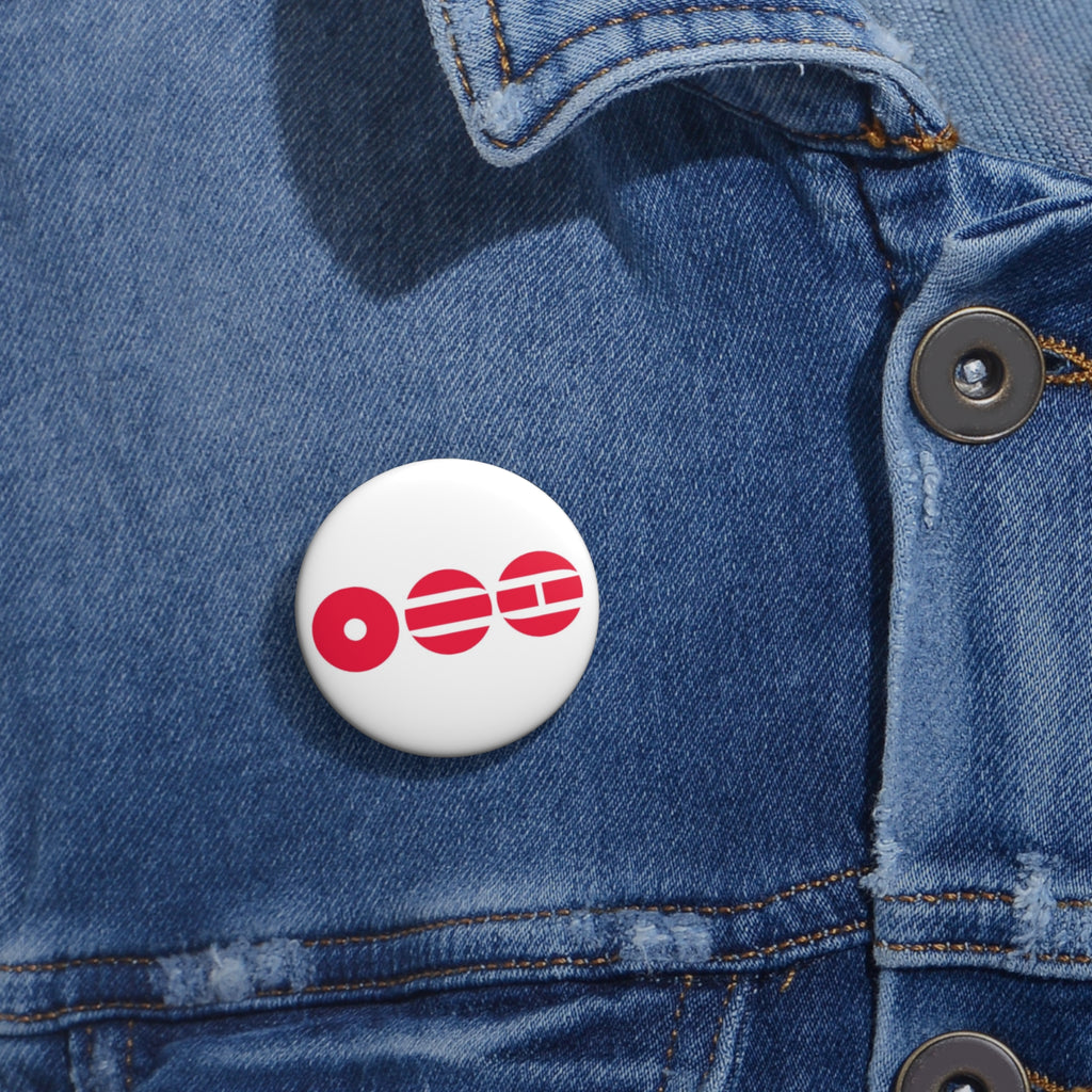 Arirang Minimal Red Logo Pin Button